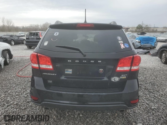 2017 Dodge Journey SXT with VIN 3C4PDCBG2HT534081, listed as a Copart auction lot 44125575 with Not Provided miles and Salvage Title. Bid and sale history available at DreamBid. Image 6.