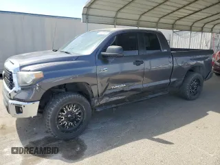 2019 Toyota Tundra SR with VIN 5TFUY5F14KX861702, listed as a Copart auction lot 57495455 with 35,744 mi miles and Salvage title. Bid and sale history available at DreamBid. Image 1.