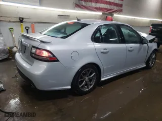 2008 Saab 9-3 Aero with VIN YS3FH46U281101009, listed as a Copart auction lot 43438955 with 110,411 mi miles and Salvage Title. Bid and sale history available at carsss.com. Image 3.