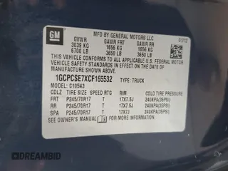 2012 Chevrolet Silverado 1500 with VIN 1GCPCSE7XCF165532, listed as a Copart auction lot 86780984 with 148,080 mi miles and Salvage Title. Bid and sale history available at DreamBid. Image 13.