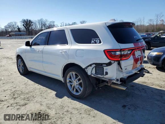 2021 Dodge Durango R/T with VIN 1C4SDJCT6MC598821, listed as a Copart auction lot 45545905 with 42,965 mi miles and Salvage title. Bid and sale history available at DreamBid. Image 2.