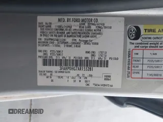 2010 Ford Fusion SE with VIN 3FAHP0HG7AR155281, listed as a IAAI auction lot 41969735 with 132,156 mi miles and . Bid and sale history available at carsss.com. Image 9.