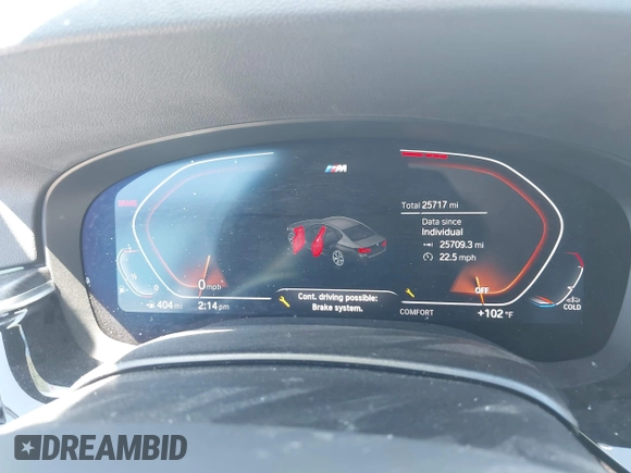 2023 BMW 5 Series 530i with VIN WBA53BH0XPCN25845, listed as a IAAI auction lot 42226987 with 25,717 mi miles and . Bid and sale history available at DreamBid. Image 7.