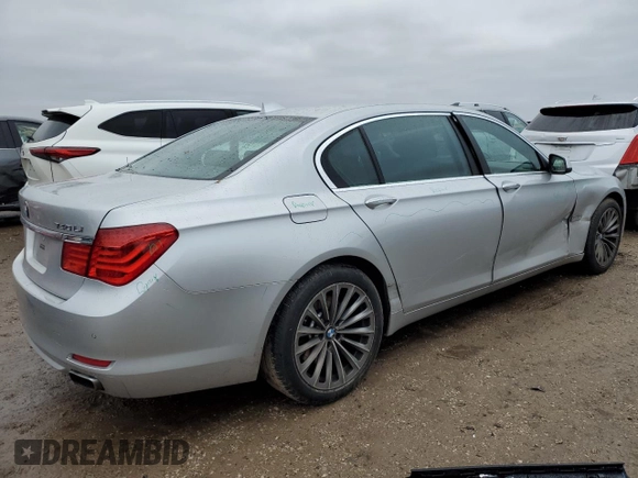 2012 BMW 7 Series 740Li with VIN WBAKB4C5XCC575479, listed as a Copart auction lot 86714504 with 58,585 mi miles and Salvage Title. Bid and sale history available at carsss.com. Image 3.