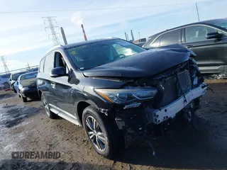 2018 Infiniti QX60 with VIN 5N1DL0MM8JC504555, listed as a IAAI auction lot 41465010 with 133,182 mi miles. Bid and sale history available at carsss.com. Image 1.