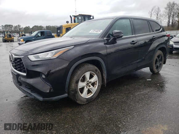 2020 Toyota Highlander LE with VIN 5TDBZRBH1LS020524, listed as a Copart auction lot 47814025 with 245,534 mi miles and Clean title. Bid and sale history available at DreamBid. Image 1.