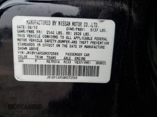 2011 Infiniti M37 with VIN JN1BY1AR5BM372565, listed as a Copart auction lot 84154384 with 318,255 mi miles and Salvage Title. Bid and sale history available at carsss.com. Image 12.