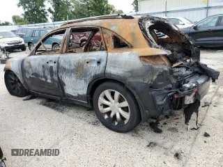 2003 Infiniti FX Options with VIN JNRBS08W63X403326, listed as a Copart auction lot 70041524 with Not Provided miles and Non Repairable. Bid and sale history available at DreamBid. Image 2.