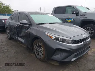 2023 Kia Forte LXS with VIN 3KPF24AD1PE607992, listed as a IAAI auction lot 41867586 with 18,171 mi miles. Bid and sale history available at carsss.com. Image 1.