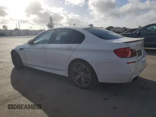 2013 BMW M5 with VIN WBSFV9C56DD096389, listed as a Copart auction lot 44951815 with 123,256 mi miles and Salvage Title. Bid and sale history available at carsss.com. Image 2.