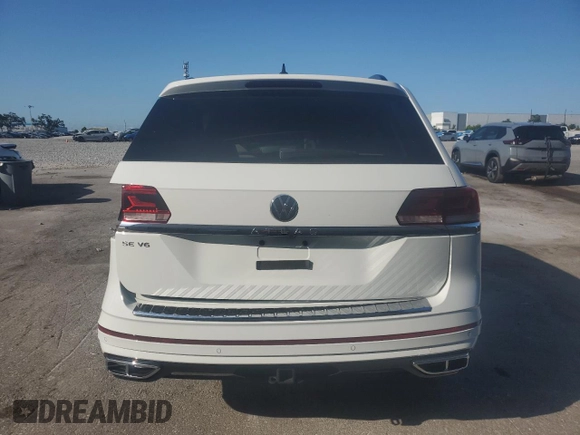 2021 Volkswagen Atlas SE with VIN 1V2MR2CA4MC585742, listed as a Copart auction lot 62234165 with 65,608 mi miles and Non repairable. Bid and sale history available at DreamBid. Image 6.