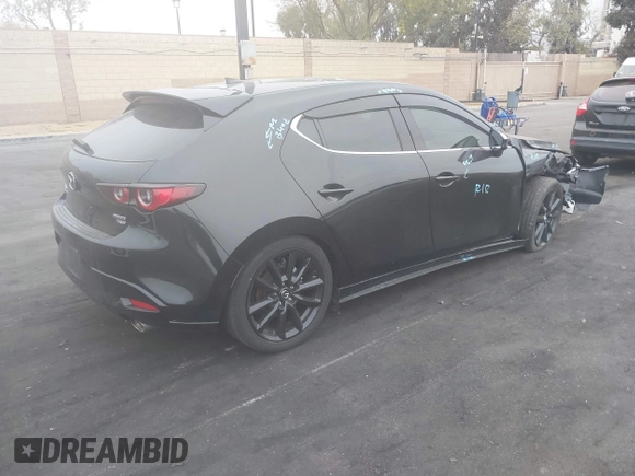 2023 Mazda 3 2.5 Turbo with VIN JM1BPBJY3P1604280, listed as a IAAI auction lot 42106119 with 40,625 mi miles and . Bid and sale history available at DreamBid. Image 4.