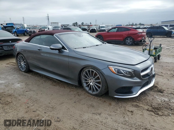 2017 Mercedes-Benz S 550 with VIN WDDXK8CB6HA022245, listed as a Copart auction lot 41461915 with Not Provided miles and Non Repairable. Bid and sale history available at DreamBid. Image 4.