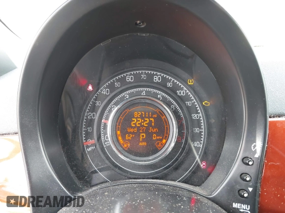 2013 FIAT 500 Sport with VIN 3C3CFFBR2DT752905, listed as a IAAI auction lot 42088566 with 82,711 mi miles. Bid and sale history available at carsss.com. Image 7.