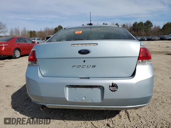 2008 Ford Focus S with VIN 1FAHP34N88W264717, listed as a Copart auction lot 47538965 with 0 mi miles and Salvage Title. Bid and sale history available at carsss.com. Image 6.
