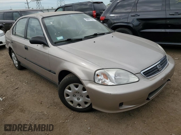 2000 Honda Civic LX with VIN 1HGEJ6677YL043935, listed as a Copart auction lot 56601325 with 163,195 mi miles and Clean Title. Bid and sale history available at DreamBid. Image 4.