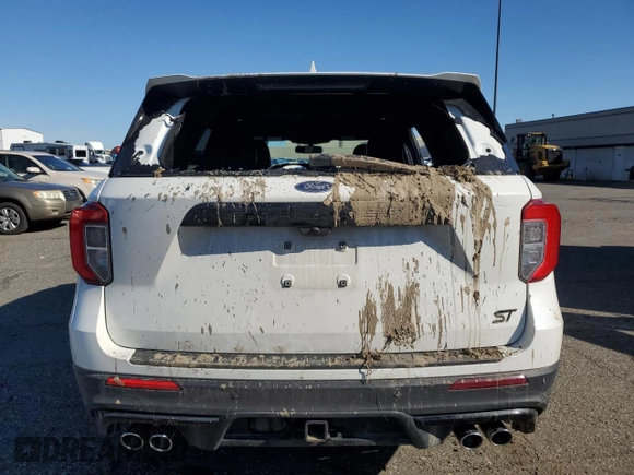 2023 Ford Explorer ST with VIN 1FM5K8GC4PGB32965, listed as a Copart auction lot 47314825 with 0 mi miles and Salvage Title. Bid and sale history available at carsss.com. Image 6.
