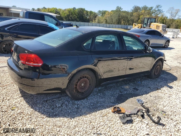 2015 Volkswagen Passat 1.8T S with VIN 1VWAT7A3XFC087553, listed as a Copart auction lot 46659805 with 187,939 mi miles and Clean Title. Bid and sale history available at carsss.com. Image 3.