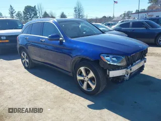 2017 Mercedes-Benz GLC with VIN WDC0G4KB9HF180292, listed as a IAAI auction lot 41689124 with 77,686 mi miles. Bid and sale history available at carsss.com. Image 1.