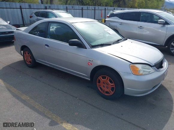 2002 Honda Civic LX with VIN 1HGEM21522L049042, listed as a IAAI auction lot 42077437 with 189,393 mi miles. Bid and sale history available at carsss.com. Image 1.