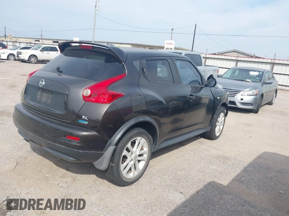 2013 Nissan Juke S with VIN JN8AF5MR1DT211984, listed as a IAAI auction lot 41612762 with 171,841 mi miles. Bid and sale history available at carsss.com. Image 4.