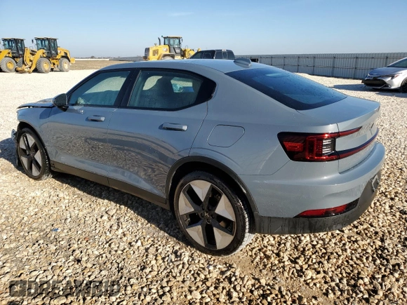 2023 Polestar 2 with VIN YSMEG3KA2PL141514, listed as a Copart auction lot 81797624 with 48,206 mi miles and Clean Title. Bid and sale history available at carsss.com. Image 2.