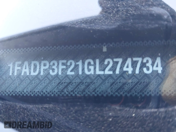 2016 Ford Focus SE с VIN 1FADP3F21GL274734, выставлен на аукционе IAAI как лот 42101168 с пробегом 98 404 миль миль и . История ставок и продаж доступна на DreamBid. Изображение 9.