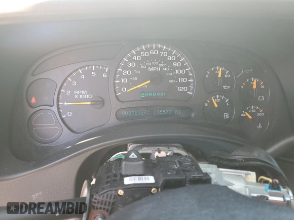 2005 Chevrolet Tahoe Z71 z VIN 1GNEK13T05R187021, wystawiony jako Copart lot #57180025 z przebiegiem 135 572 mil mil oraz Szkoda całkowita • Salvage title. Historia ofert i sprzedaży dostępna na DreamBid. Obrazek 9.