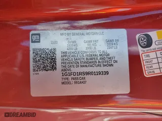 2024 Chevrolet Camaro 2LT with VIN 1G1FD1RS9R0119339, listed as a Copart auction lot 76199874 with 363 mi miles and Salvage Title. Bid and sale history available at carsss.com. Image 13.