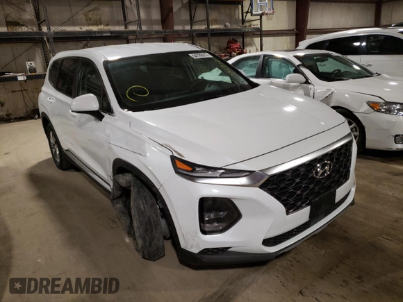 2019 Hyundai Santa Fe SE with VIN 5NMS2CAD4KH080458, listed as a Copart auction lot 64786912 with 43,874 mi miles. Bid and sale history available at carsss.com. Image 1.