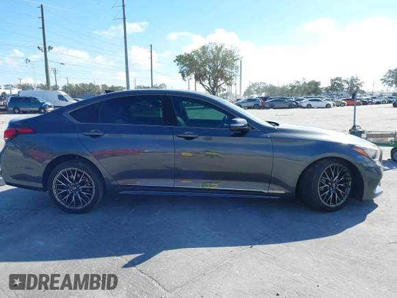 2020 Genesis G80 3.8L with VIN KMTFN4JE9LU332627, listed as a IAAI auction lot 41155598 with 70,070 mi miles. Bid and sale history available at carsss.com. Image 13.