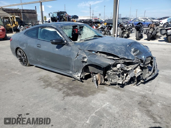 2021 BMW 4 Series M440i xDrive with VIN WBA13AR0XMCF70919, listed as a Copart auction lot 67749524 with Not Provided miles and Non Repairable. Bid and sale history available at DreamBid. Image 4.