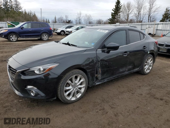 2014 Mazda 3 S Grand Touring with VIN JM1BM1W33E1198031, listed as a Copart auction lot 50879285 with 130,661 mi miles and Salvage Title. Bid and sale history available at DreamBid. Image 1.