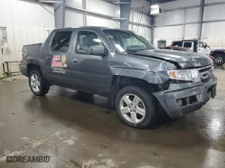 2011 Honda Ridgeline RTL with VIN 5FPYK1F52BB006545, listed as a Copart auction lot 50235045 with 207,050 mi miles and Salvage Title. Bid and sale history available at carsss.com. Image 4.