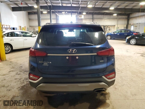 2020 Hyundai Santa Fe SE with VIN 5NMS2CAD4LH180349, listed as a Copart auction lot 50379195 with 34,746 mi miles and Salvage Title. Bid and sale history available at carsss.com. Image 6.