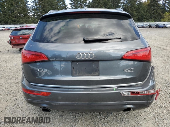 2016 Audi Q5 Premium with VIN WA1C2AFP2GA065903, listed as a Copart auction lot 55663705 with 114,519 mi miles and Salvage title. Bid and sale history available at DreamBid. Image 6.
