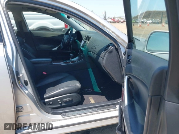 2007 Lexus IS 250 with VIN JTHBK262072052605, listed as a IAAI auction lot 42436878 with 255,906 mi miles and . Bid and sale history available at DreamBid. Image 5.