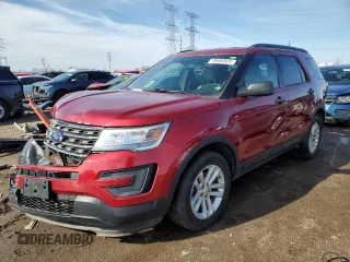 2017 Ford Explorer with VIN 1FM5K8B88HGE42606, listed as a Copart auction lot 49484925 with 156,105 mi miles and Salvage Title. Bid and sale history available at carsss.com. Image 1.