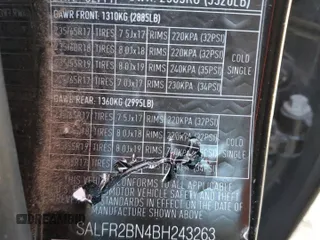 2011 Land Rover LR2 HSE z VIN SALFR2BN4BH243263, wystawiony jako Copart lot #42642945 z przebiegiem 94 620 mil mil oraz Szkoda całkowita • Salvage title. Historia ofert i sprzedaży dostępna na DreamBid. Obrazek 14.