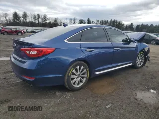 2016 Hyundai Sonata Sport with VIN 5NPE34AF8GH331381, listed as a Copart auction lot 48111485 with Not Provided miles and Salvage Title. Bid and sale history available at DreamBid. Image 3.