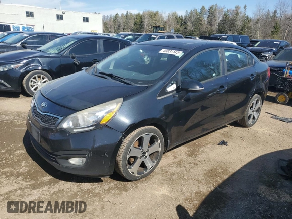 2015 Kia Rio EX with VIN KNADN4A33F6501650, listed as a Copart auction lot 49831145 with 210,007 mi miles and Salvage Title. Bid and sale history available at carsss.com. Image 1.