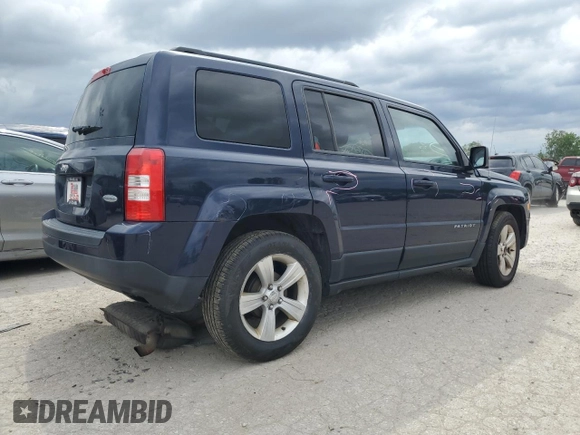 2013 Jeep Patriot Latitude with VIN 1C4NJPFA5DD122251, listed as a Copart auction lot 54548214 with 143,432 mi miles and Salvage Title. Bid and sale history available at carsss.com. Image 3.