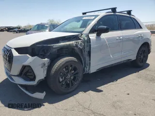 2021 Audi Q3 S line Premium with VIN WA1DECF35M1033074, listed as a Copart auction lot 61259905 with 24,066 mi miles and Salvage title. Bid and sale history available at DreamBid. Image 1.
