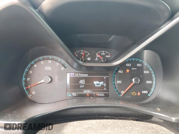 2017 Chevrolet Colorado 2WD Z71 with VIN 1GCGSDEN4H1189441, listed as a Copart auction lot 64488555 with 54,240 mi miles and Salvage title. Bid and sale history available at DreamBid. Image 9.