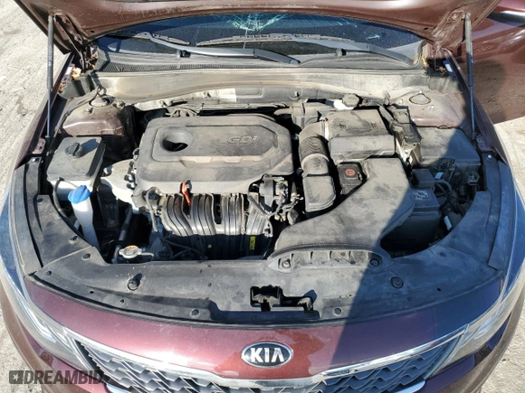 2020 Kia Optima SE with VIN 5XXGT4L39LG401844, listed as a Copart auction lot 83113414 with 51,591 mi miles and Salvage Title. Bid and sale history available at carsss.com. Image 11.