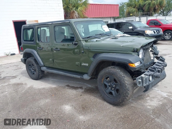 2021 Jeep Wrangler Unlimited Sport S с VIN 1C4HJXDNXMW553207, выставлен на аукционе IAAI как лот 42791218 с пробегом 69 770 миль миль и . История ставок и продаж доступна на DreamBid. Изображение 1.