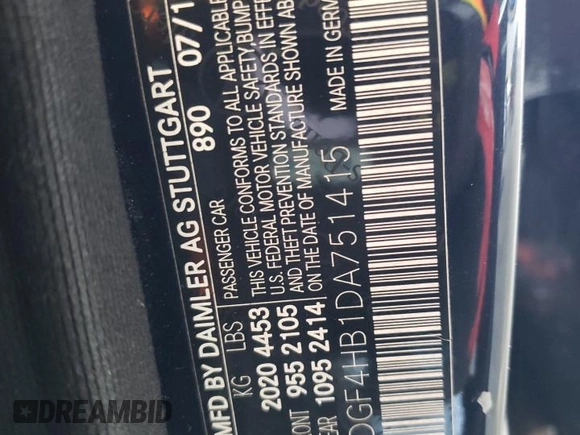 2013 Mercedes-Benz C 250 Sport с VIN WDDGF4HB1DA751415, выставлен на аукционе Copart как лот 60833735 с пробегом Не указан миль и Списание • Salvage title. История ставок и продаж доступна на DreamBid. Изображение 12.