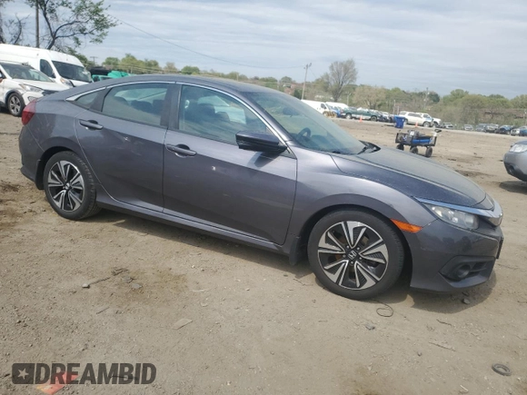 2017 Honda Civic EX-T with VIN 2HGFC1F38HH650468, listed as a Copart auction lot 53440175 with 99,051 mi miles and Salvage Title. Bid and sale history available at carsss.com. Image 4.