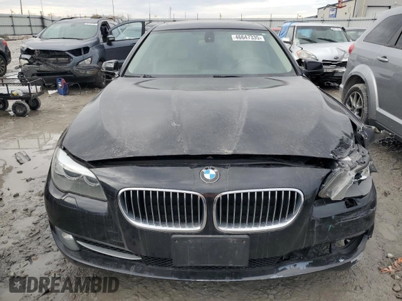 2012 BMW 5 Series 528i xDrive with VIN WBAXH5C55CC595066, listed as a Copart auction lot 46647335 with 124,330 mi miles and Salvage Title. Bid and sale history available at DreamBid. Image 5.