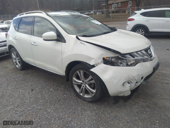 2009 Nissan Murano SL with VIN JN8AZ18WX9W126681, listed as a IAAI auction lot 41722192 with 152,433 mi miles. Bid and sale history available at carsss.com. Image 1.